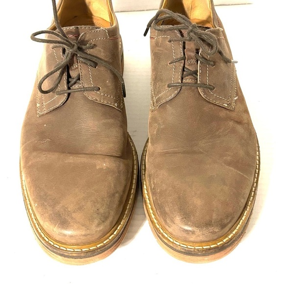 Clarks  Shoes Newkirk Plain Brown Nubuck Leather Dress Casual Grunge Sz 11 M main image 11